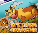 بازی کودکانه رنگ آمیزی مزرعه حیوانات