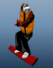 بازی آنلاین مرد حرفه ای اسکی باز روی برف